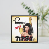 かわいい日焼けのポーズで酔っ払いのピンナップ シーズンカード (スタンド正面)