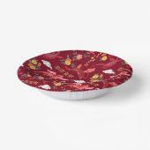 かわいい旧正月レッド ペーパーボウル (傾斜あり)