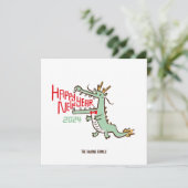 かわいい旧正月 辰年 2024 シーズンカード (スタンド正面)