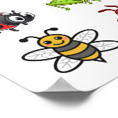 かわいい昆虫サンダー_コーブ ポスター (角)