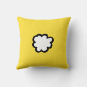 かわいい明るいおもしろい動物の顔と尾 クッション (裏面)