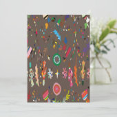 かわいい明るいカラフルフローラ セーブザデート (スタンド正面)