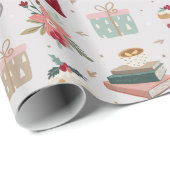 かわいい明るいクリスマス ラッピングペーパー (ロールコーナー)