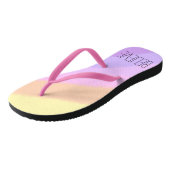 かわいい明るいネオンのブラシカラー ビーチサンダル (アングル)