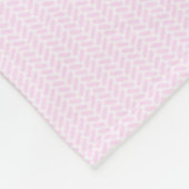 かわいい明るいピンクのトリケラトプスの恐竜 フリースブランケット (角)