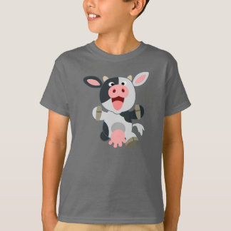 かわいい明るい漫画の牛の子供たちTシャツ Tシャツ