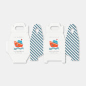 かわいい明るい航海のキッズボート任意の年齢誕生日 フェイバーボックス (折り畳みなし)