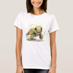 かわいい明るめの亀のTシャツ Tシャツ