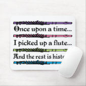 かわいい昔々フルート マウスパッド (マウス)