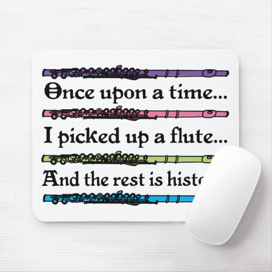 かわいい昔々フルート マウスパッド (マウス)