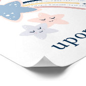 かわいい星が願い事をする子供部屋 ポスター (角)