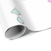 かわいい星と音符のパターン ラッピングペーパー (ロールコーナー)