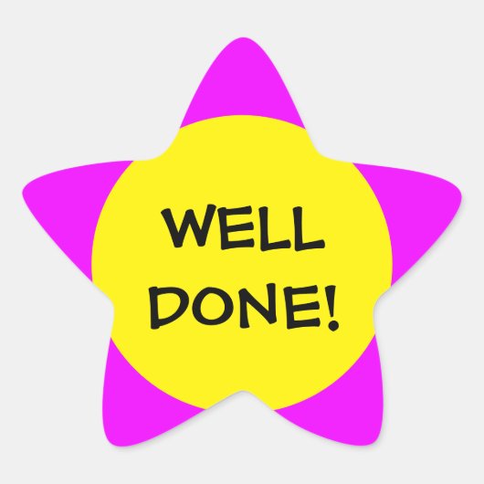 かわいい星の子ども用ステッカー勇気付けられる 星シール (正面)