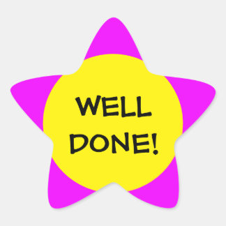 かわいい星の子ども用ステッカー勇気付けられる 星シール