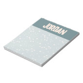 かわいい星座の空のパターン ノートパッド (回転)