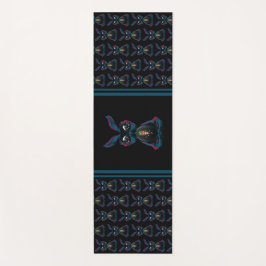 かわいい星明かりの目ウサギinヨガポーズ瞑想 ヨガマット