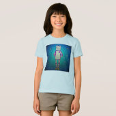 かわいい星空ロボット女子シャツ Tシャツ (正面フル)