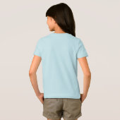 かわいい星空ロボット女子シャツ Tシャツ (裏面フル)