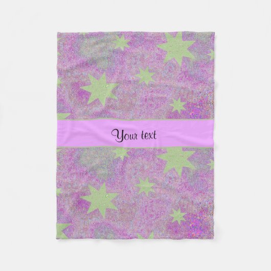 かわいい星 フリースブランケット (正面)