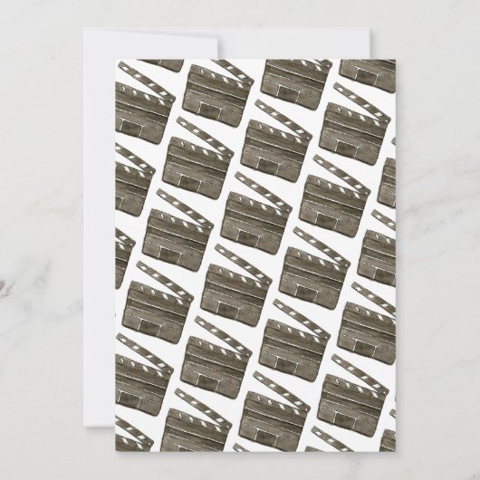 かわいい映画ナイトシネマウォッチパーティー子供の誕生日 招待状 (裏面)