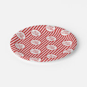 かわいい映画ポップコーンパターンパーティー ペーパープレート (アングル)