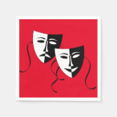 かわいい映画マスクシアターパーティー スタンダードカクテルナプキン (正面)