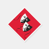 かわいい映画マスクシアターパーティー スタンダードカクテルナプキン (角)