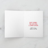 かわいい春のひよこ誕生日カード シーズンカード (内部)