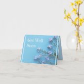 かわいい春のワスレナグサの花 カード (黄色い花)