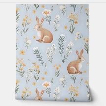 かわいい春の花とバンニ