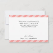 かわいい春の花飾り サンキューカード (裏面)