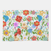かわいい春の花 キッチンタオル (横)