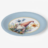 かわいい春ガーデンパーティー格言 ペーパープレート (アングル)