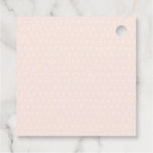 かわいい春ゾウ水彩イラストレーション フェイバータグ (裏面)