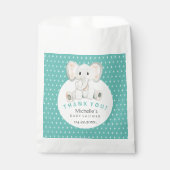 かわいい春ゾウ水彩イラストレーション フェイバーバッグ (正面)