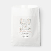 かわいい春ゾウ水彩イラストレーション フェイバーバッグ (正面)