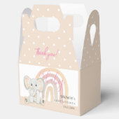 かわいい春ゾウ水彩イラストレーション フェイバーボックス (オープン)