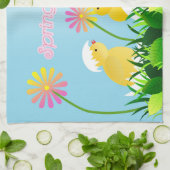 かわいい春チックス キッチンタオル (折り畳み)