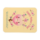 かわいい春ハートツリーマザーズデイ マグネット (横)