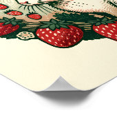 かわいい春バニーラビットベビーバニーラビット ポスター (角)