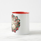 かわいい春バニーラビットベビーバニーラビット マグカップ (中央)