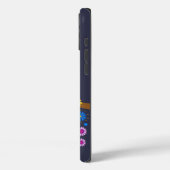 かわいい春フクロウ&名前をカスタムする Case-Mate iPhoneケース (裏面 / 左)