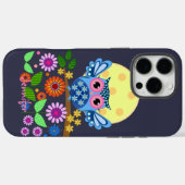 かわいい春フクロウ&名前をカスタムする Case-Mate iPhoneケース (裏面 (横))