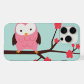 かわいい春フクロウ iPhoneケース (裏面横)
