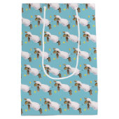 かわいい春子羊スキップ抱き枕 ミディアムペーパーバッグ (裏面)