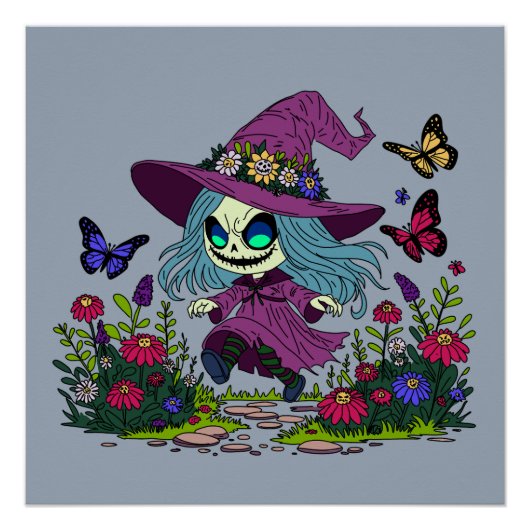 かわいい春魔女 ポスター (正面)