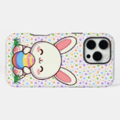 かわいい春/イースターのうさぎと卵 iPhoneケース (裏面横)