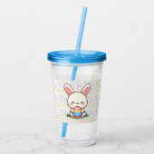 かわいい春/イースターバニーと卵 アクリルタンブラー (裏面)