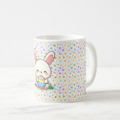 かわいい春/イースターバニーと卵 コーヒーマグカップ (正面右)
