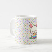 かわいい春/イースターバニーと卵 コーヒーマグカップ (正面左)